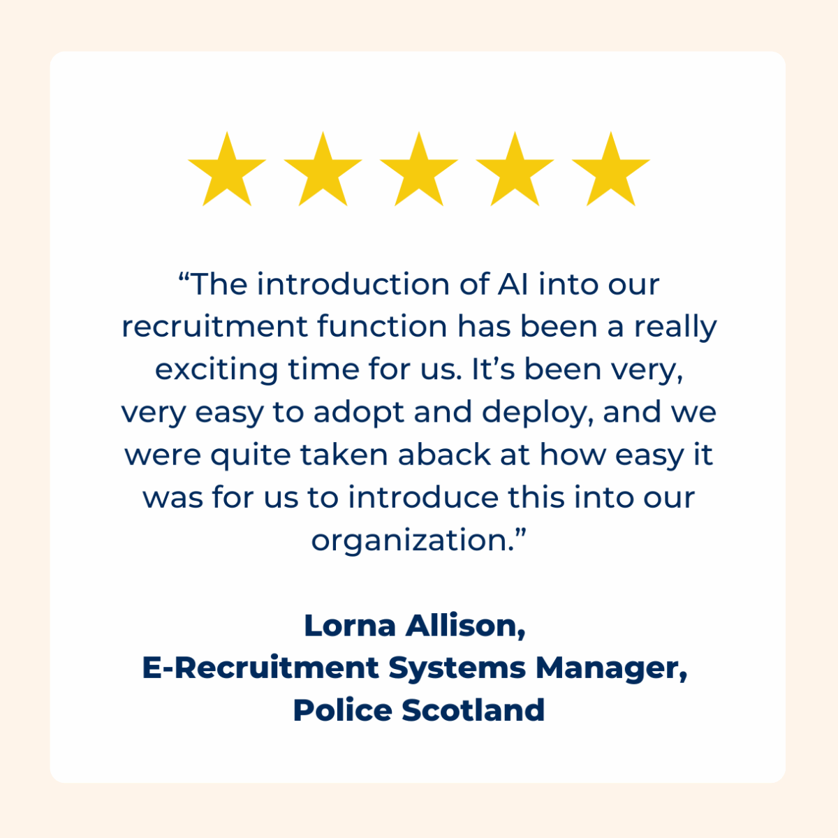 Testimonial - Police Scotland